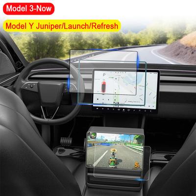 Защитная пленка из закаленного стекла с полным покрытием для Tesla Model Y Juniper Model 3 Highland 2025 Защитная для экрана задней центральной консоли