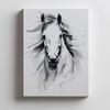 Subtle Elegance of the Horse Subtle Elegance of the Horse, 30X40 Cm, White Wooden Frame, 230 Gsm Matte Paper