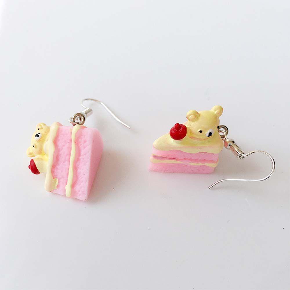 Summer Milk For Unique Cake Funny Gift Lovely Cartoon Fashion Party Drop Girl Food Jewelry Earrings