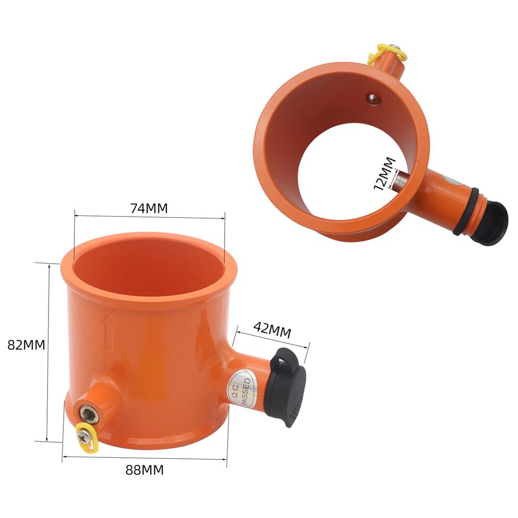 Wheel King Pin Lock Alloy Anti Theft Lock with Waterproof Sealing Cover, Yellow Warning Sign and 2 Keys Easy to Install