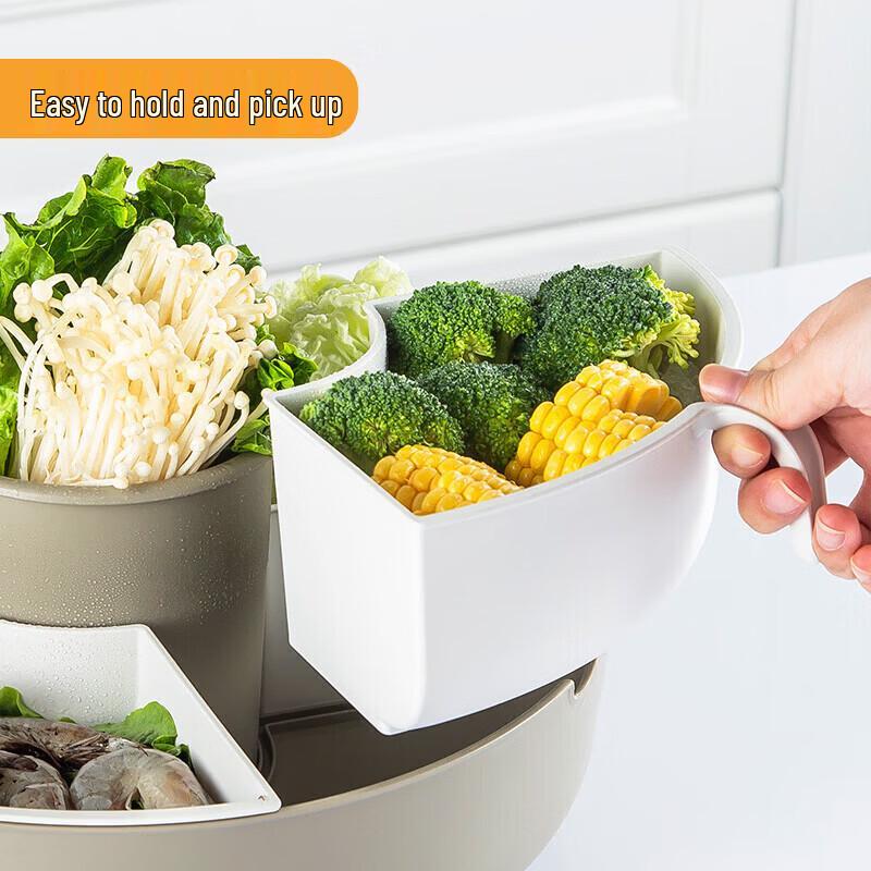 MAXCOOK Multifunctional Rotating Drain Basket