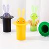 Креативный ящик для хранения зубочисток Rabbit, автоматическая выдвижная коробка для зубочисток для дома, гостиной, столовой, держатель для зубочисток нажимного типа