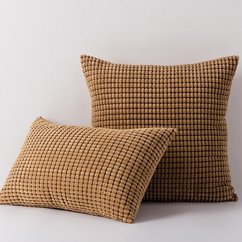 2 наволочки с кукурузным зернышком, наволочка из нейлона и полиэстера с кукурузной шерстью для домашнего офиса, плюшевая наволочка