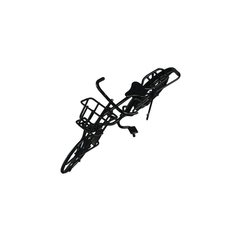 Decoration Model Small Bicycle Model Iron Art Handmade Bike Miniatures Black Old-fashioned Dollhouse