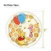 51pcs Winnie The Pooh Party Tableware Include Plate, Napkin, Tablecloth, Cup