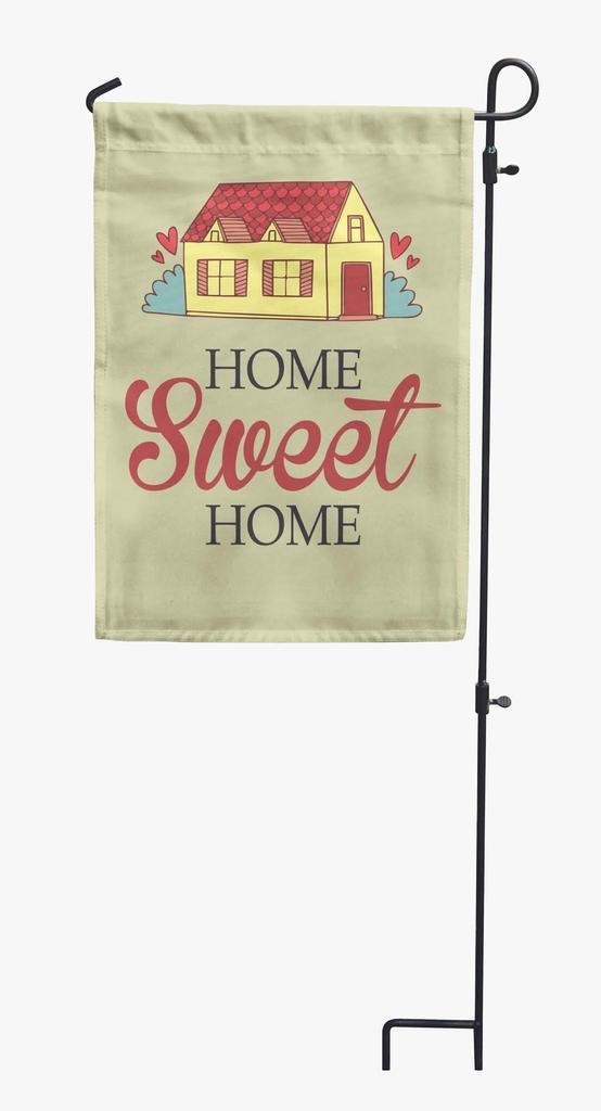 Printtoo Tan Home Sweet Home Garden Летний кемпинг Флаги для кемперов Двусторонний флаг Уличный декор Знак