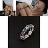Chic And Trendy Vintage Rainbow Zircon Ring Fashion Jewelry For Women