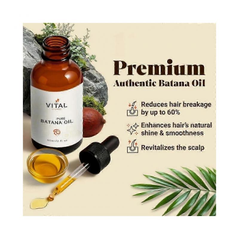 Vital Strands  Organic Batana Oil for Hair Growth for All Hair Types 60ml