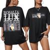 Футболка Rosalia Lux Tour Винтажный Графический Принт Хлопковая Футболка Футболка Rosalia Ретро Подарок для Фанатов Женская и Мужская Футболки Топы
