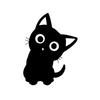 Funny Vinyl Decal Cute Cartoon Kitten Pet Cat Window Decor Car Sticker