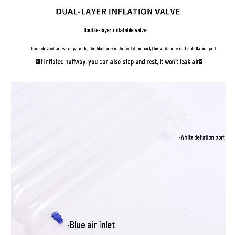 Портативный легкий надувной кемпинговый матрас - незаменимый складной коврик для отдыха на природе.