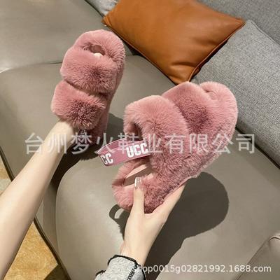 Хлопковые тапочки на толстой подошве, женские, для ношения осенью и зимой, новые парные белые тапочки, пушистые тапочки на мягкой подошве