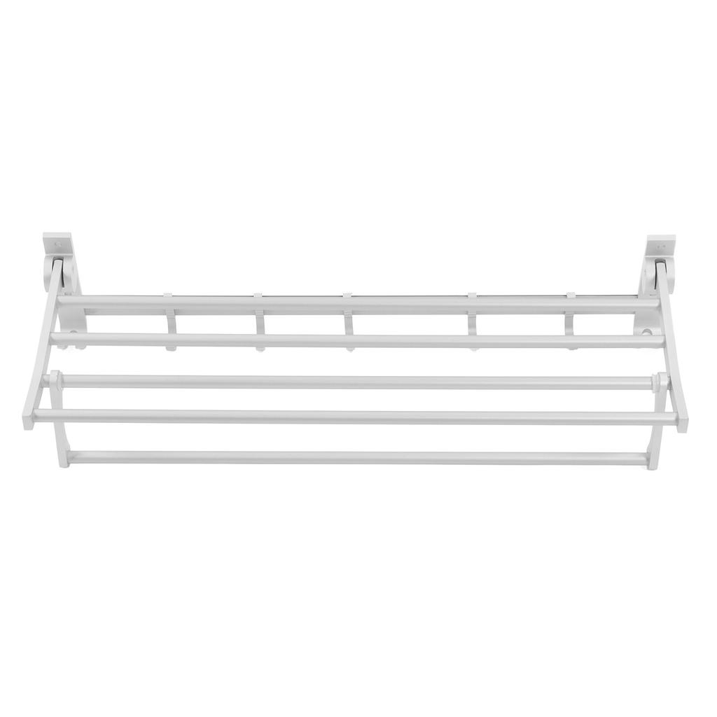 Bathroom Towel Rack Aluminium Material Modern Design Keeping Tidy Kitchen Towel Shelf for Home Hotel