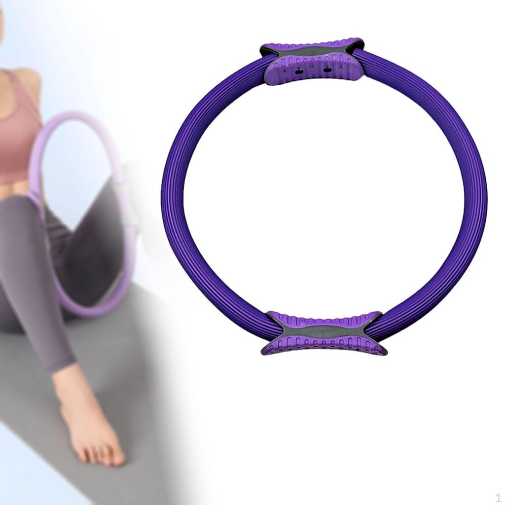 Pilates Fitness Ring Core Training Non Slip Ergonomic Device Double Handles Equipment Exercise