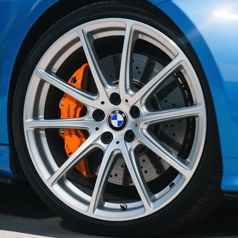 kfwhl7 4pcs 56mm Car wheel hub cover badge sticker For BMW M 50th E39 E46 E90 E36 E60 E34 E30 F30 X5 X6 71 E92 E93 E87 E83 F31 F22 F34