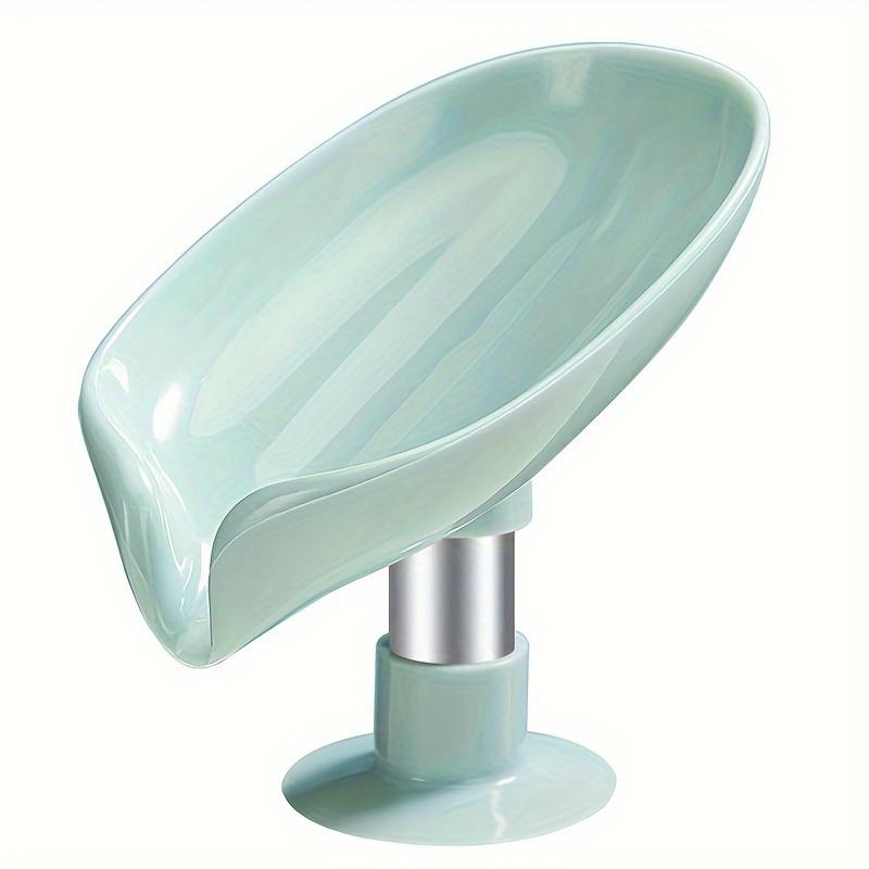 1PC Elegant Leaf Soap Holder Drains Powerful Adsorption Enhances Bathroom Decor and Keeps Soap Dry
