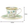 Американская чашка-блюдце Noritake 220 куб. см Yoshino 2 Customers Green Bone China & (Парный набор) Y6704/9983