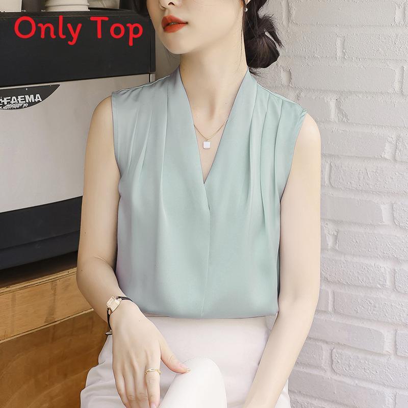 Satin Shirt For Women Long Sleeve With French Design And Classic Style For Office Wear