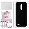 apgo Protective Skin Sticker for the Back Compatible with Ulefone Note 8P, Wrap Film, Foil, Vinyl - Pattern Matte Black