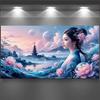 Красивая женщина большого размера Алмазная живопись Пейзаж Сделай сам Полная квадратная круглая выкладка Стразы Вышивка Мозаика Наборы для вышивания крестом Настенный декор