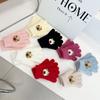 Korean Version of Cartoon Plush Children's Gloves Cute Bear Knitted Five Finger Gloves Male and Female Baby Writing Finger Gloves