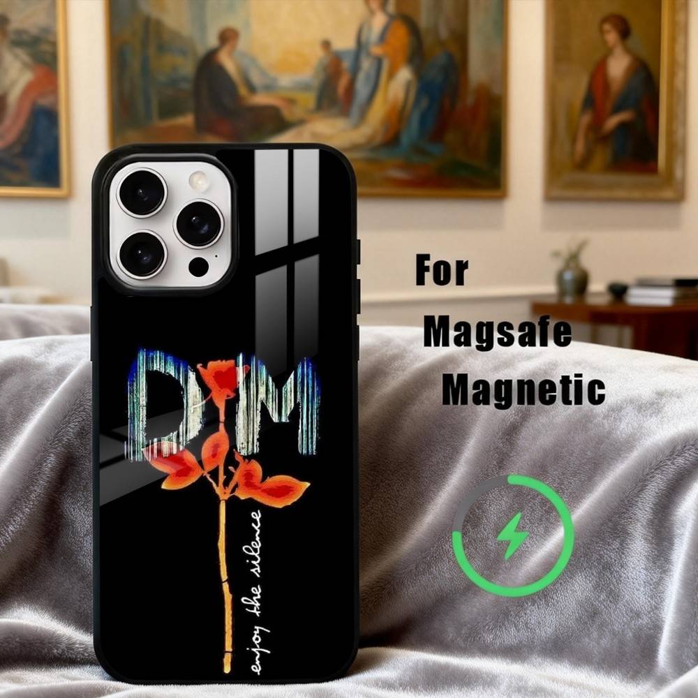 D-Depech-H COOL B-Band-D M-Mode Phone Case For iPhone17,16,15,14,13,12,11 Plus,Pro Max Magnetic For Magsafe Wireless Charging