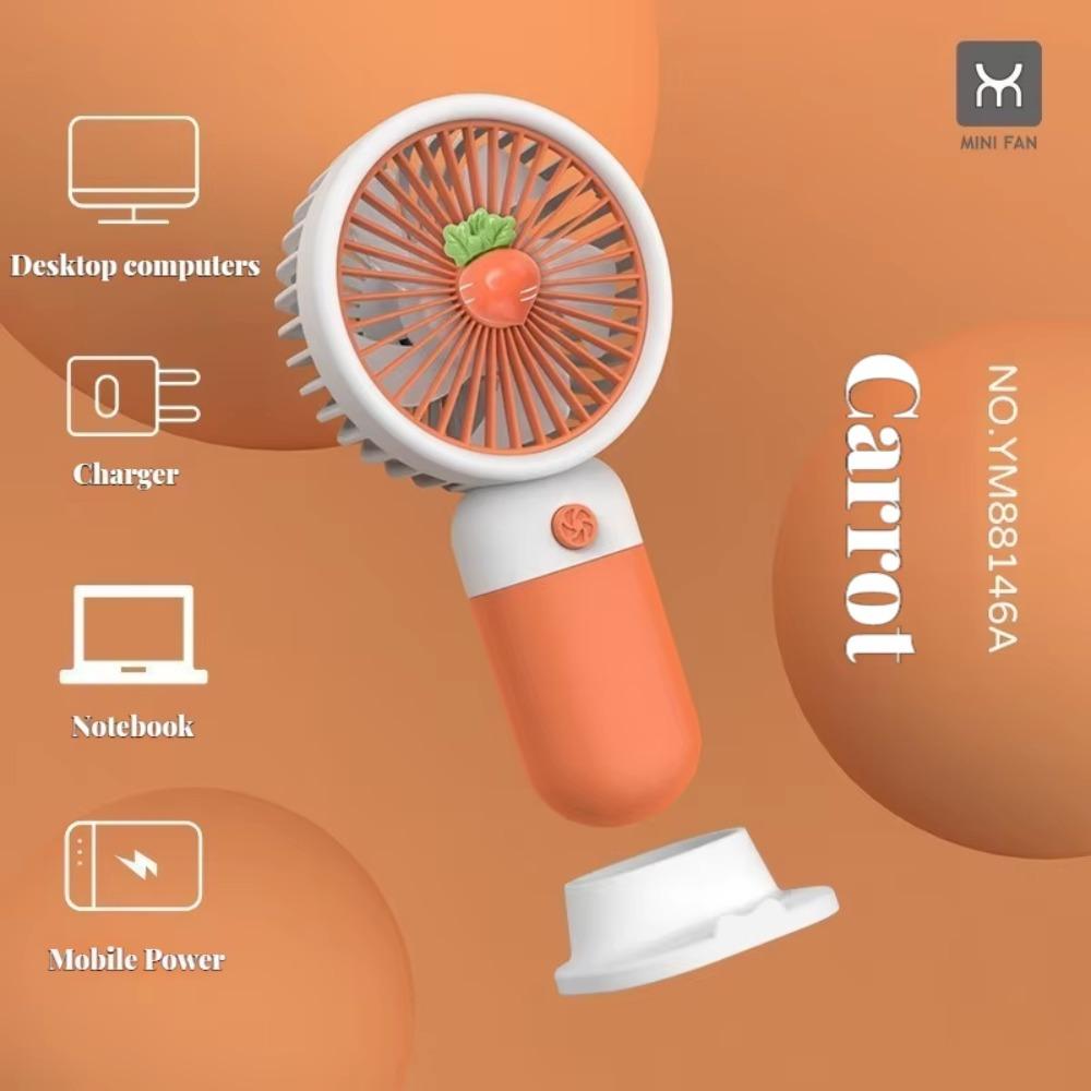Cute Style Mini Fan Fruit Theme Handheld Fan Handheld Portable Fan  Summer Use
