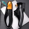 Новая кожаная мужская обувь осень новая дышащая мягкая кожа повседневная рабочая деловая помощь кожаная обувь
