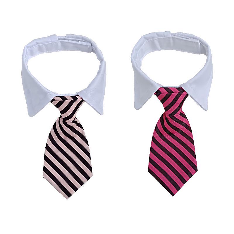 1 шт., формальный галстук-бабочка с воротником, галстук для домашних животных, товары для домашних животных, полосатый свадебный галстук для собак