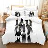 Comfortable Anime Print Bedding Set With Duvet Cover And Pillowcases Single Twin Full Q-Queens King Sizes For All Ages