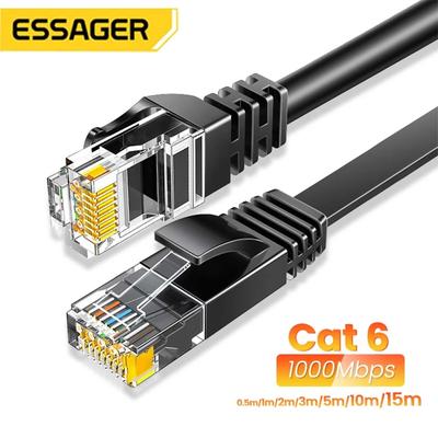 Essager Кабель Ethernet Cat6 Кабель Lan 10 м UTP Cat 6 RJ 45 Разветвитель Сетевой кабель RJ45 Витая пара Патч-корд для маршрутизатора ноутбука