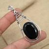Подвеска из стерлингового серебра 925 пробы с черной шпинелью и драгоценным камнем ручной работы для помолвки