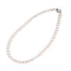 PLUSTER Pearl Necklace Pearl Necklace Genuine Pearl Wedding Ceremony Akoya Pearl 7mm Case Cross Popular Birthday Gift Jewelry Plaster 6.5mm - Women's