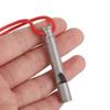 Camping Emergency Titanium Whistle Loud Portable Keychain Necklace Whistle EDC Keyring Outdoor Emergency Survival Tool Hiking
