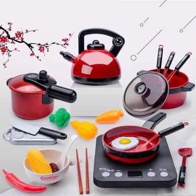 Коллекция игрушек для кухни Кухонная утварь Детская обучающая симуляция Игры в ролевые игры Наслаждение Разработано для детей Девочек Кулинария Младенцы Нарезка фруктов