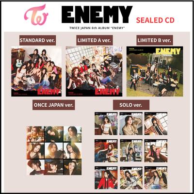 TWICE ЯПОНИЯ 6-й АЛЬБОМ ENEMY Стандартное / Ограниченное A / Ограниченное B / ONCE JAPAN / СОЛЬНАЯ версия. НОВЫЙ ЗАПЕЧАТАННЫЙ CD ОФИЦИАЛЬНЫЙ