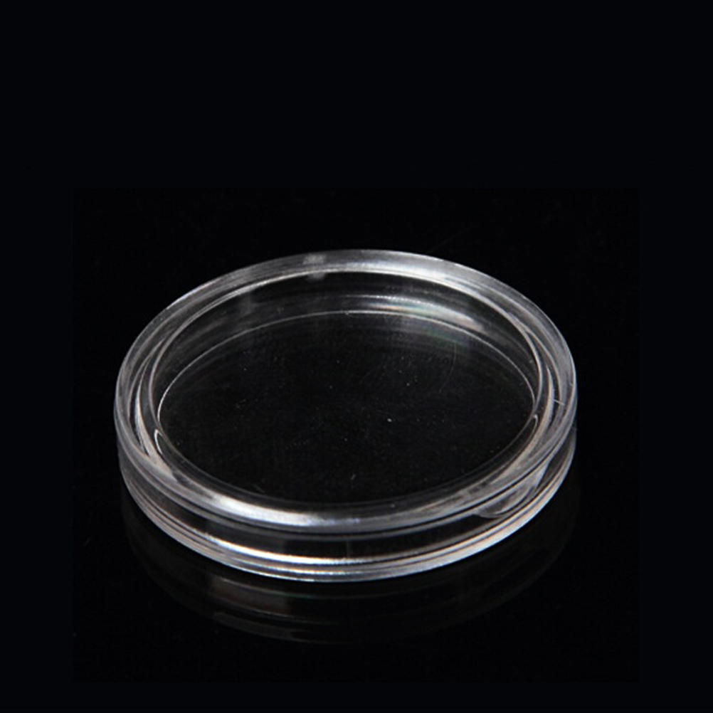 10Pcs 40Mm Applied Clear Round Cases Coin Storage Capsules Holder Round Plastic
