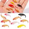 5pcs DIY Goldfish Tank Pretend Play Fishing Net Mini Koi Miniature Goldfish Fishing Rod