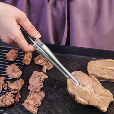 Щипцы для еды Щипцы для гриля из нержавеющей стали 304 Посуда для приготовления мяса Кухонные принадлежности Товары для кемпинга Нескользящий зажим для барбекю