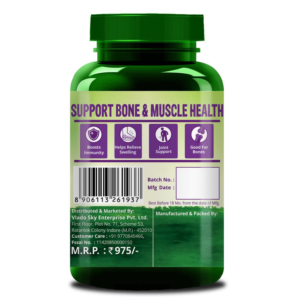 Альфальфа + Цитрат кальция малат (120 кап), Alfalfa Calcium Citrate Malate,  Himalayan Organics