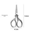 Round-Head Eyebrow & Nose Hair Trimming Scissors for Makeup, Beard, and Embroidery, Pointed Tip for Precision Beauty.