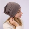 New Autumn and Winter Women's Warm Pullover Hat Knitted Double-layer Hot Drill Windproof Warm Hat