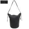 Excellent Condition Pebbled Leather Shoulder Bag for Women, Black, 34473 Shoulder Bag blackUsed