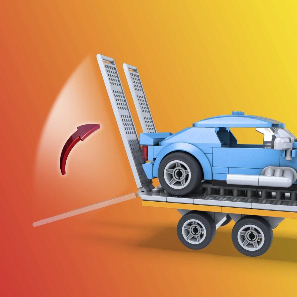 Набор Mega Bloks Hot Wheels с прицепом