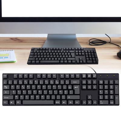 Клавиатура Plug And Play, многоязычная компьютерная проводная клавиатура для русского, французского, арабского, испанского