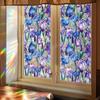 Green Plant Vine 3D Glass Film Application Sunshade Window Sticker Home Decoration Stickers Flower Shaped Window Film Home Decor