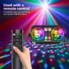 DJ Party Disco Ball Night Light Sound Activated 4 in 1 LED Stage Lights Strobe Pattern Light for Home Room Dance Parties