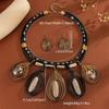 Rhinestone Inlaid Multi-layer Jewelry Set Crystal Women Jewelry Set Necklace Earrings Set  Women