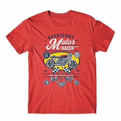 Футболка для мотоциклиста Born To Ride 100% Хлопок Премиум Новая