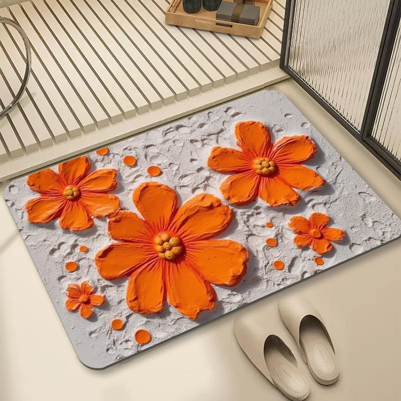 Национальный прилив гипсовые зерна цветы входной коврик для ног домашний маленький цветок ванная дверь впитывающий коврик Национальный воздушный дверной коврик